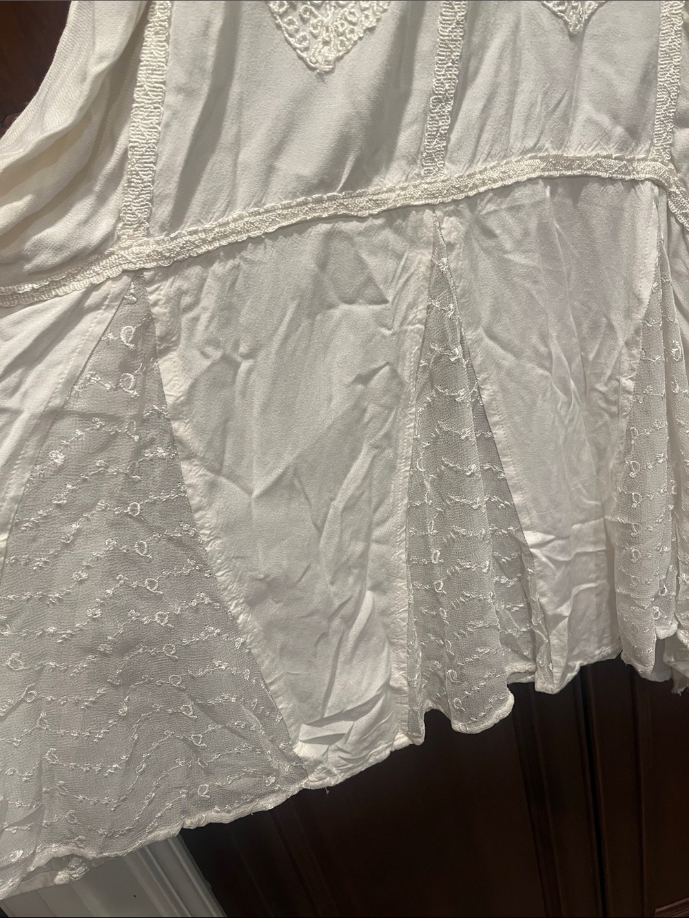 Cute Options Off White Embroidered Sleeveless Maxi Dress - Picture 3 of 6